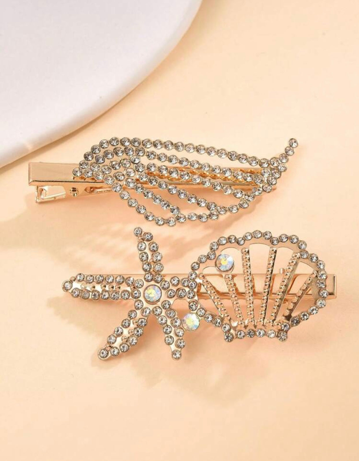 Seashells by the Seashore Hair Clips