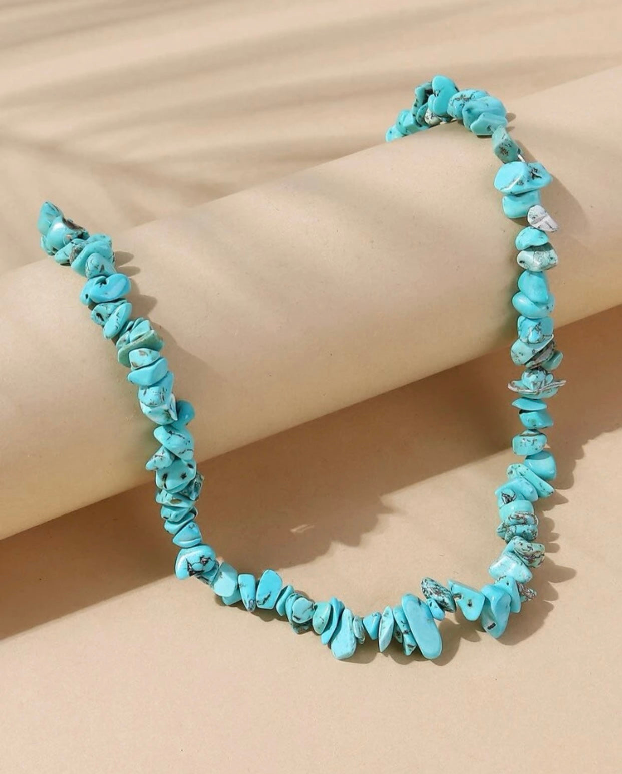 Lolita Turquoise Hoop Earrings & Necklace Set