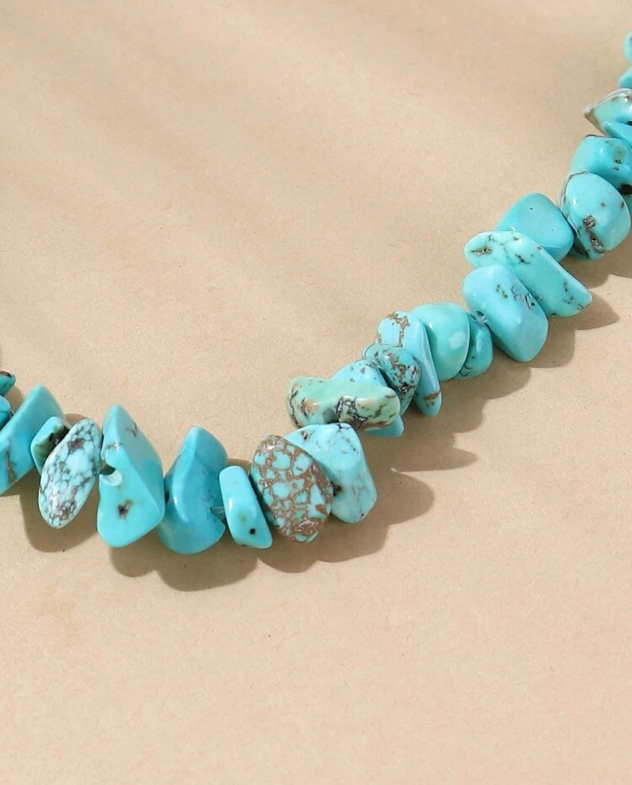 Lolita Turquoise Hoop Earrings & Necklace Set
