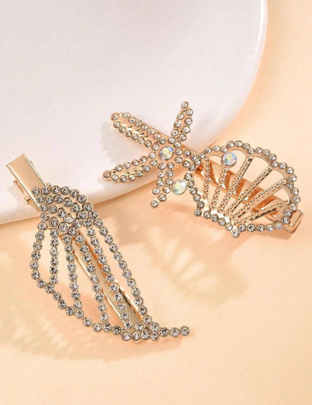 Seashells by the Seashore Hair Clips