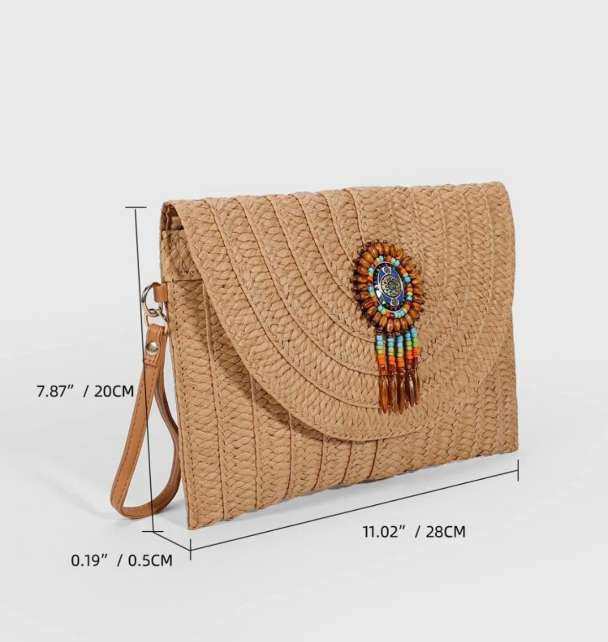 Bora Bora Straw Clutch