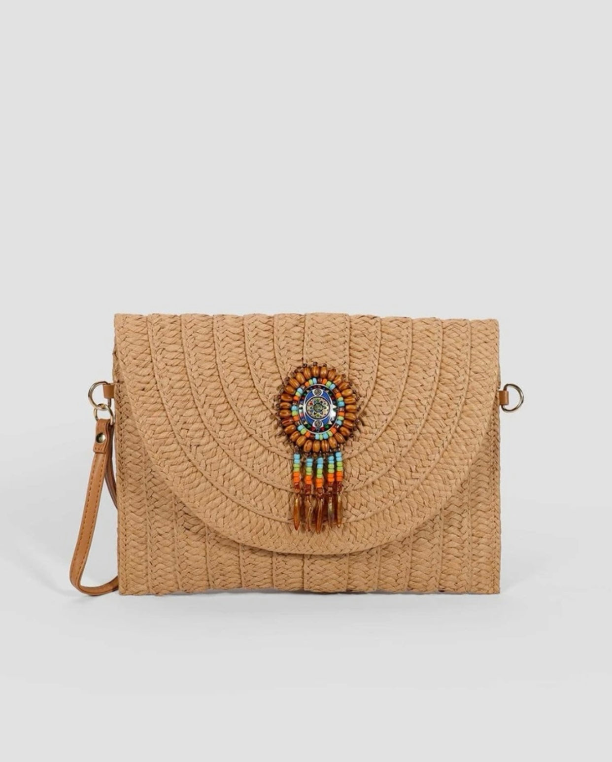 Bora Bora Straw Clutch
