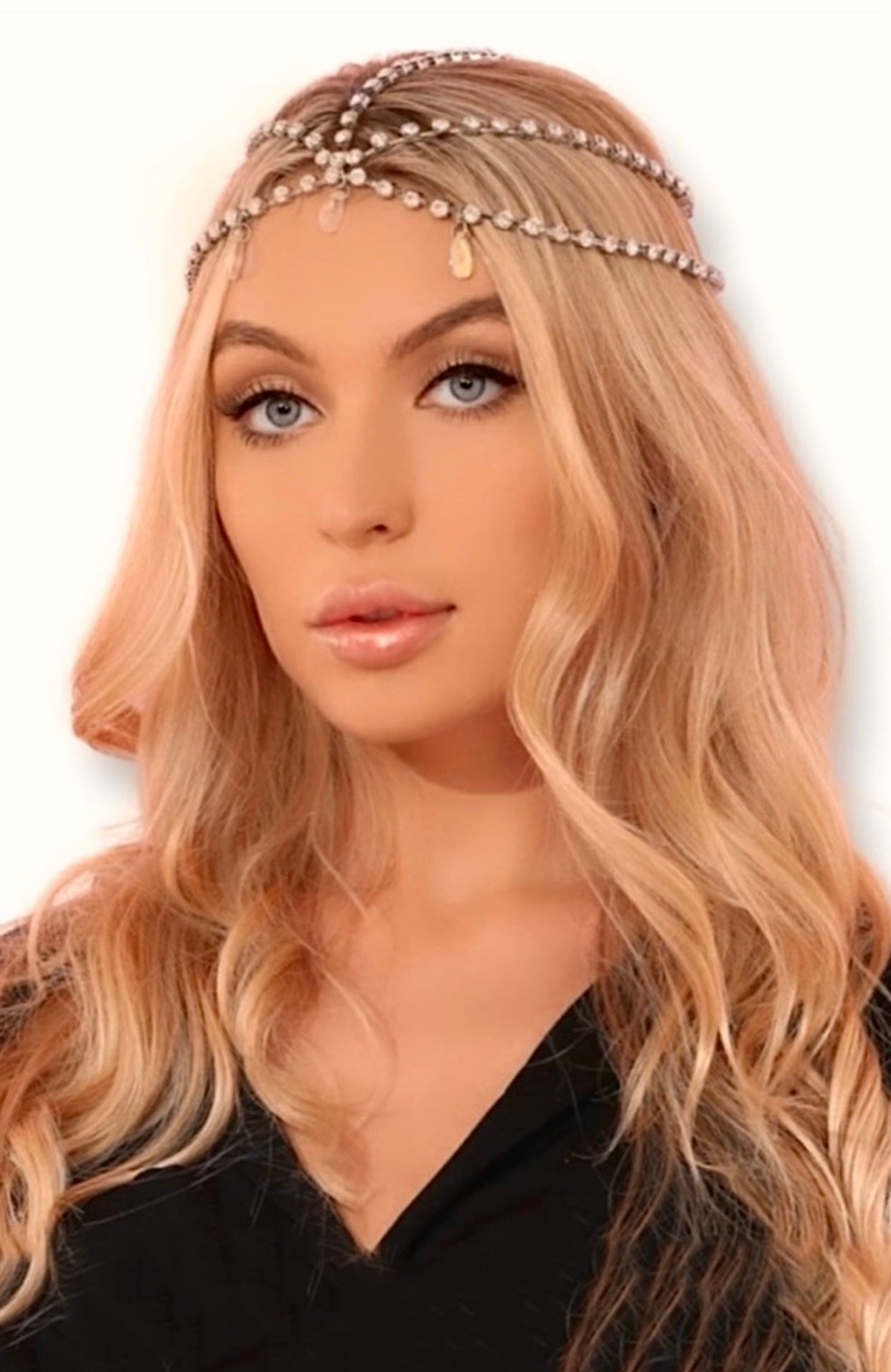 Rhinestone Head Decor