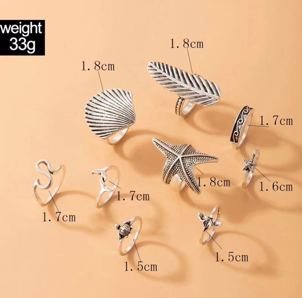 Catalina Ring Set