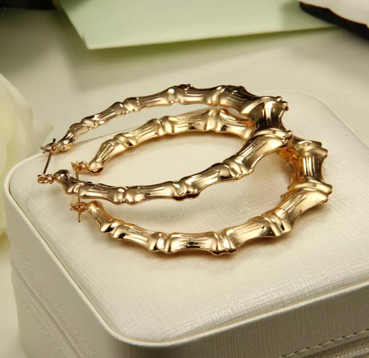 Bamboo Gold Earrings