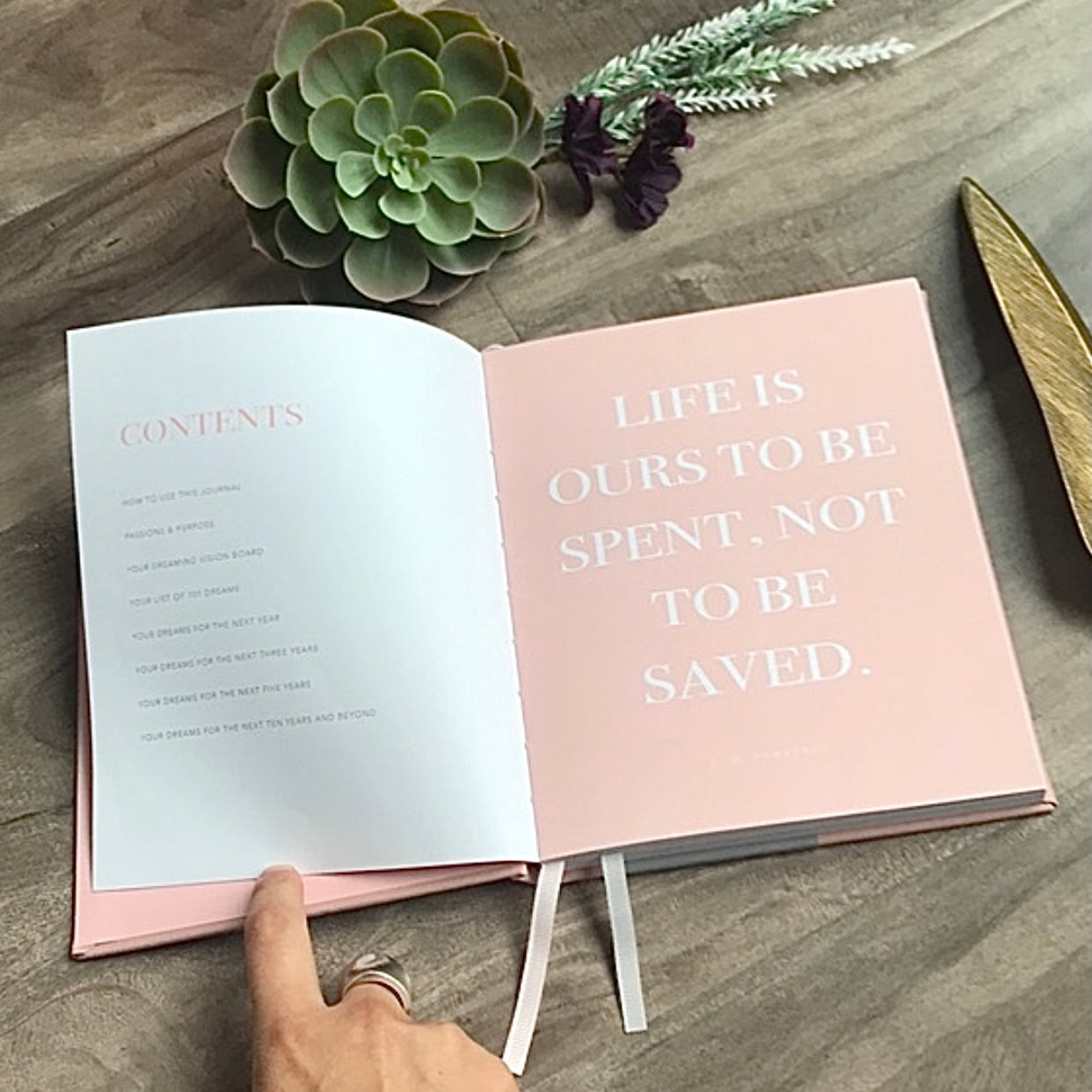 Dream Journal in Blush Pink