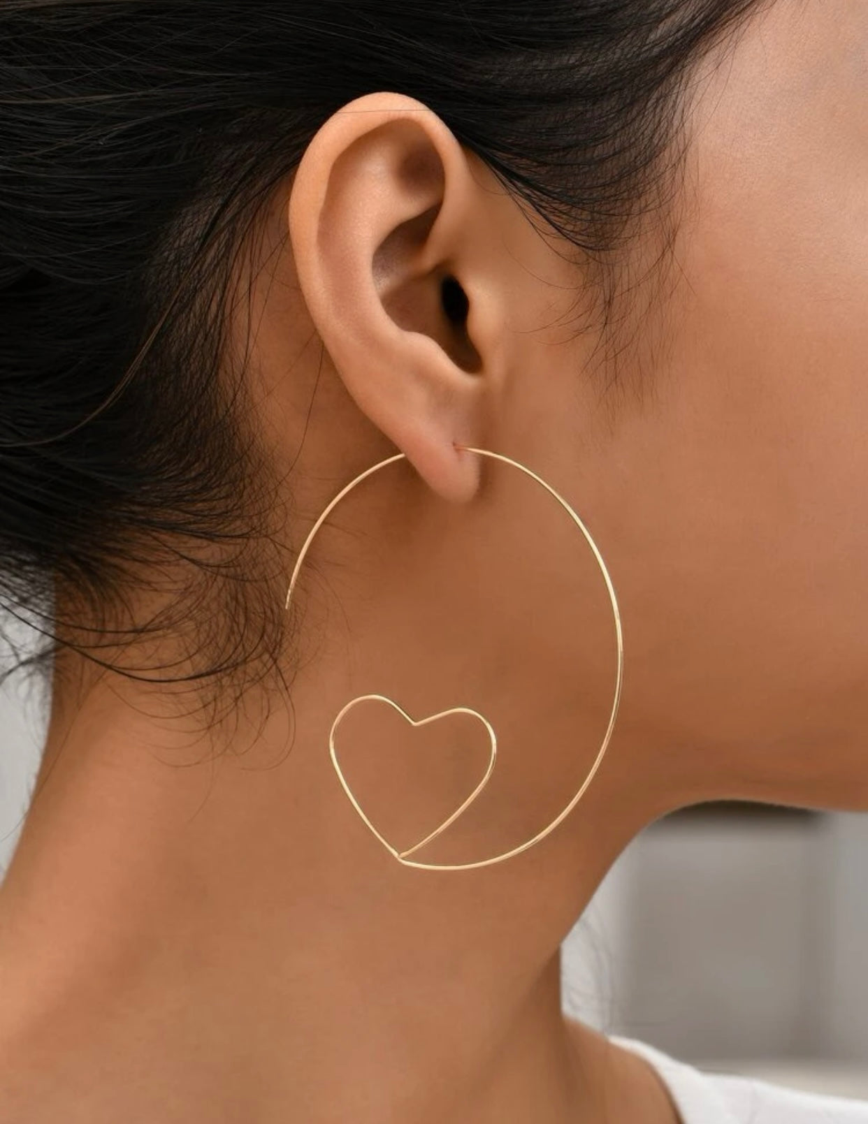 Hoop of Hearts Earrings