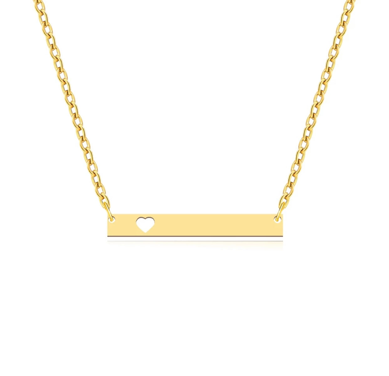 Bar of Love Stainless Steel Necklace
