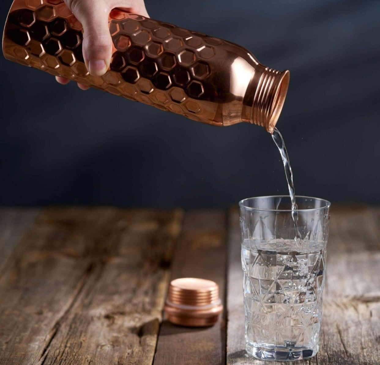 Pure Copper Water Bottle Leak Proof 1 Liter