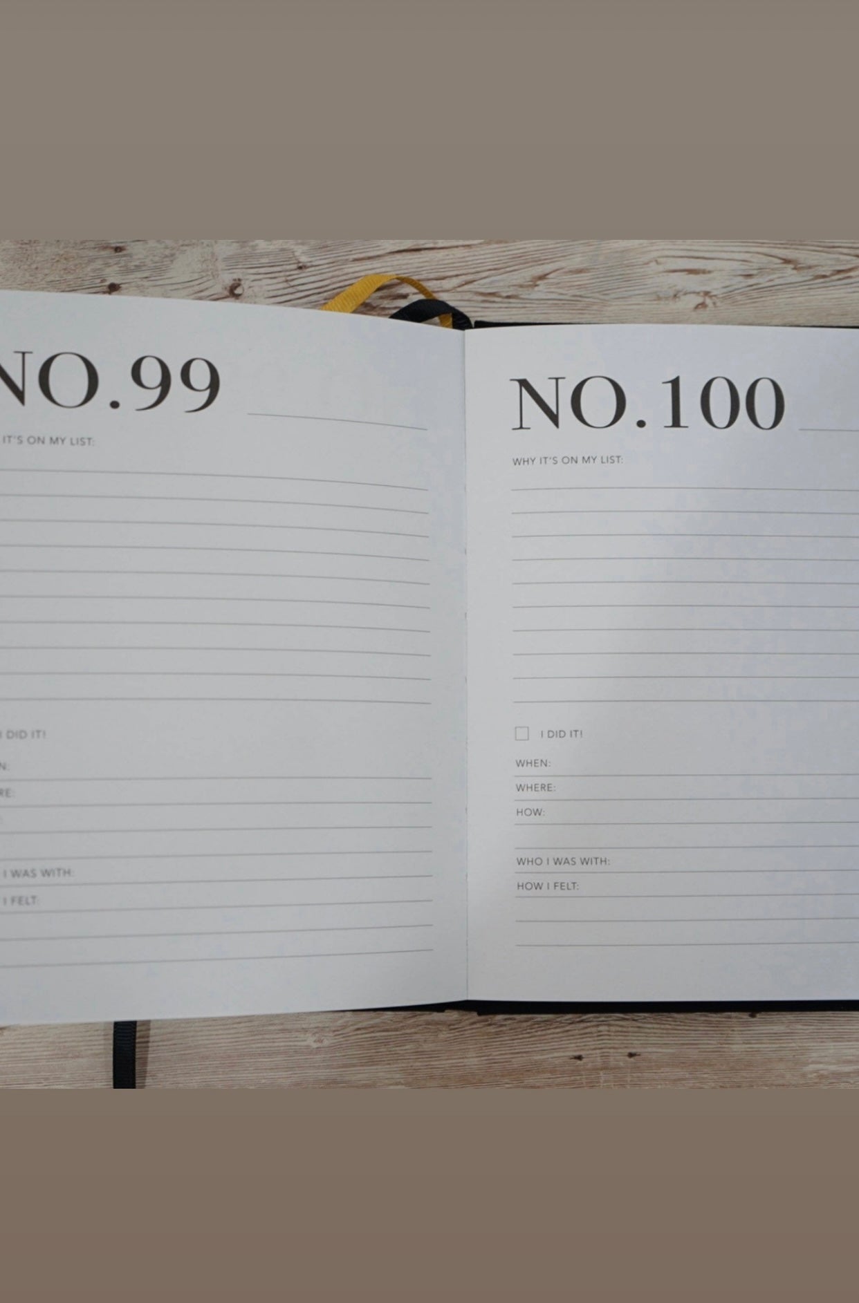 Bucket List Journal