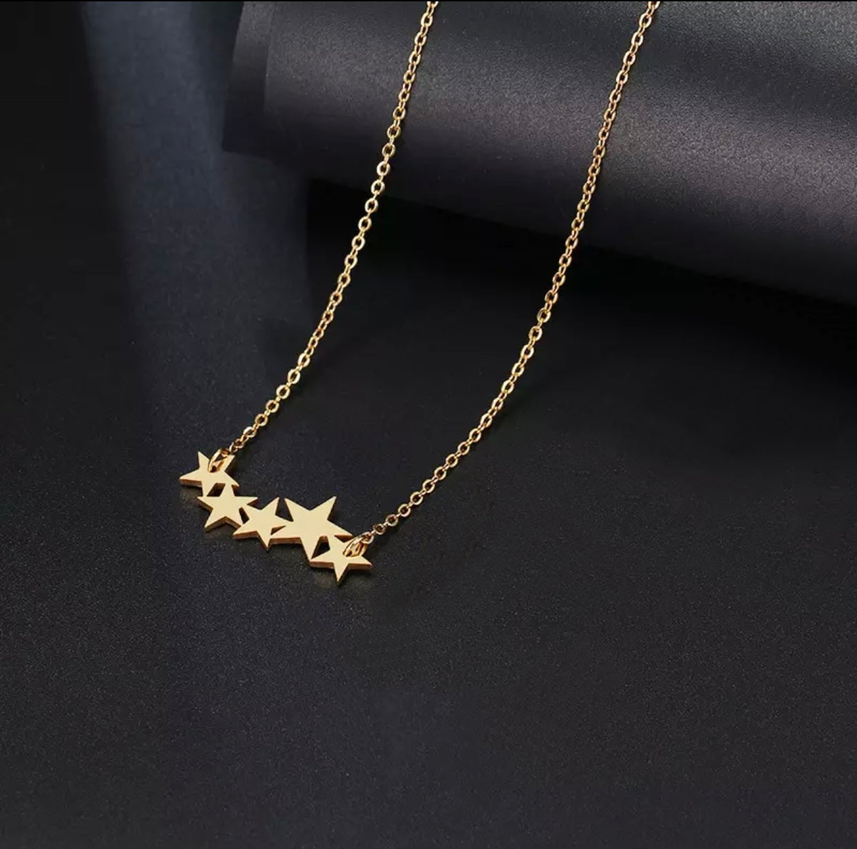 Starlight Stainless Steel Gold Necklace