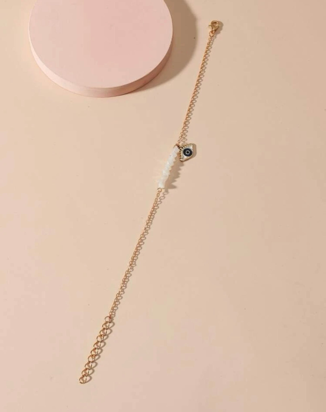 I See You Charm Crystal Anklet