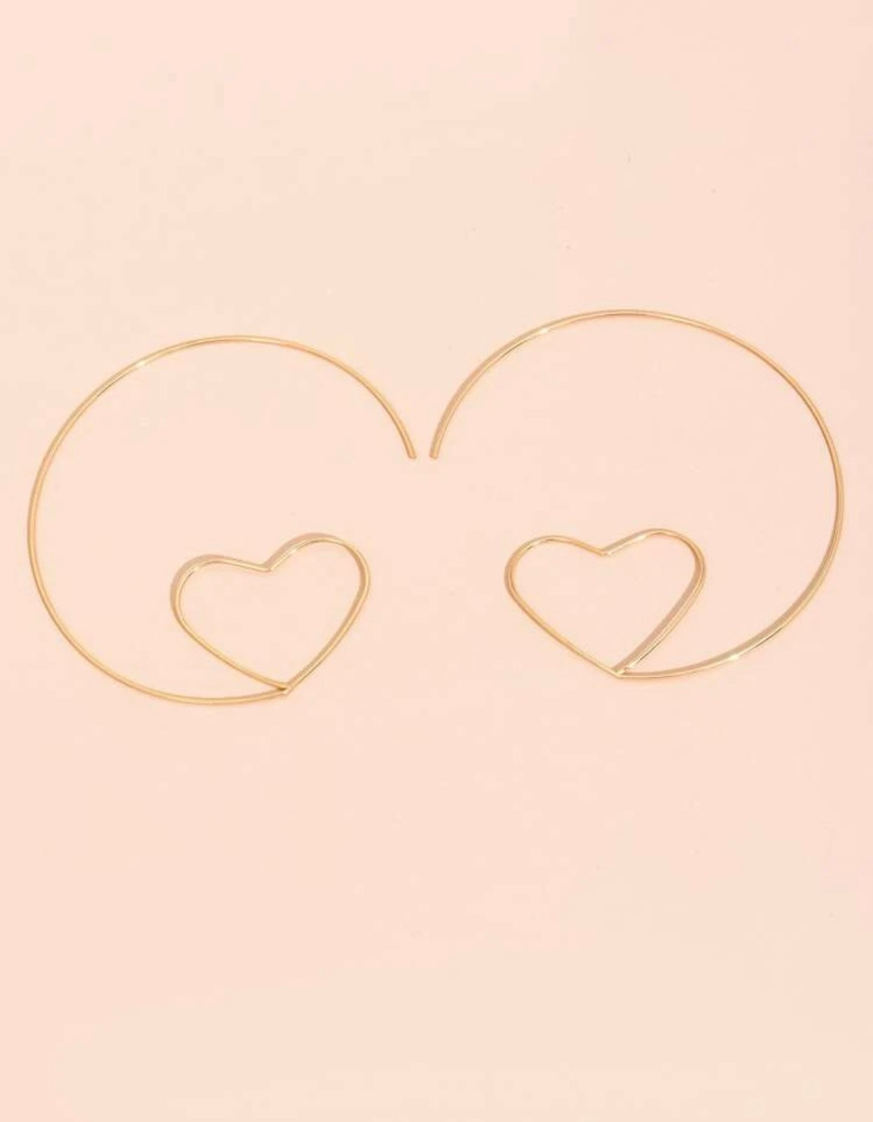 Hoop of Hearts Earrings
