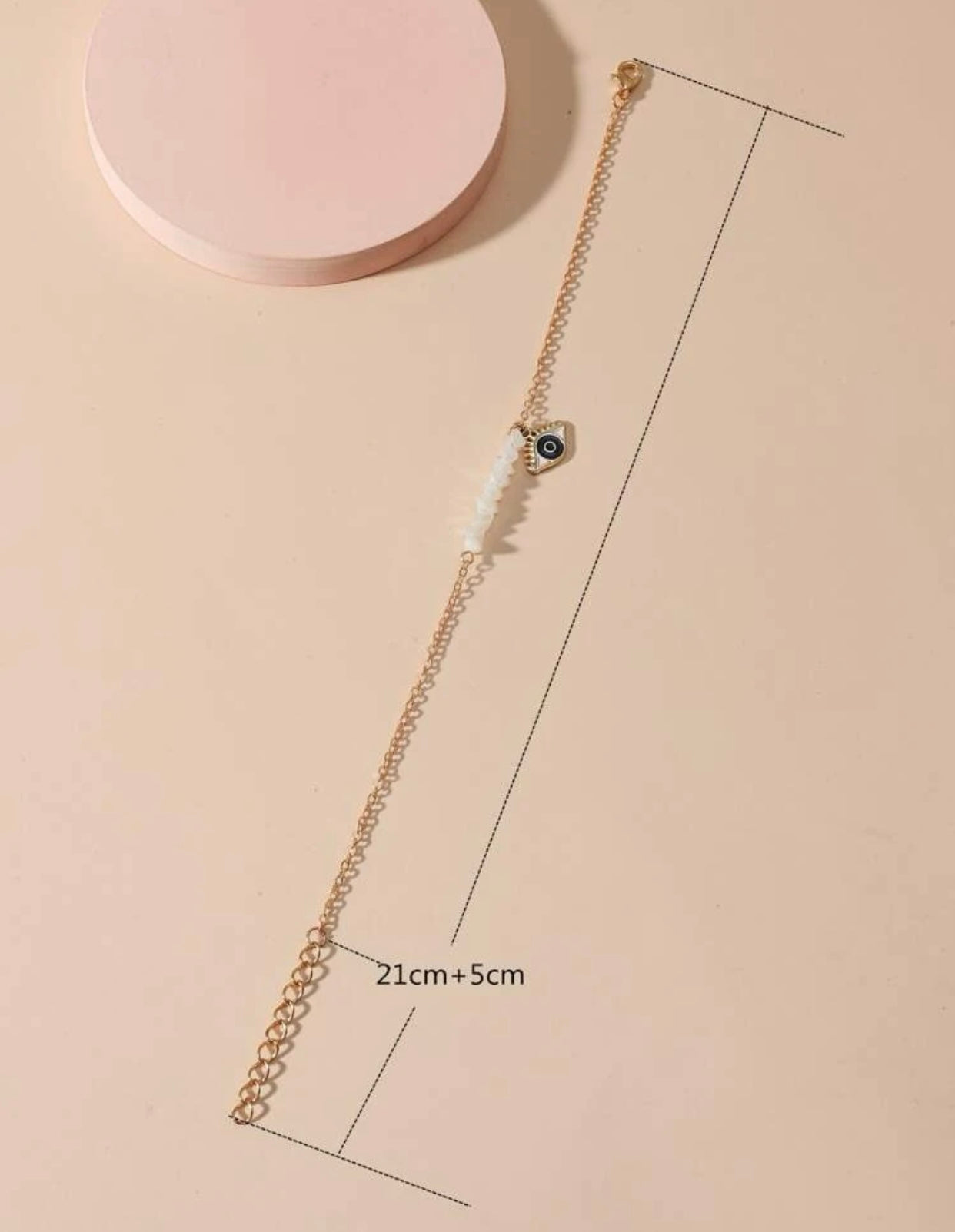 I See You Charm Crystal Anklet