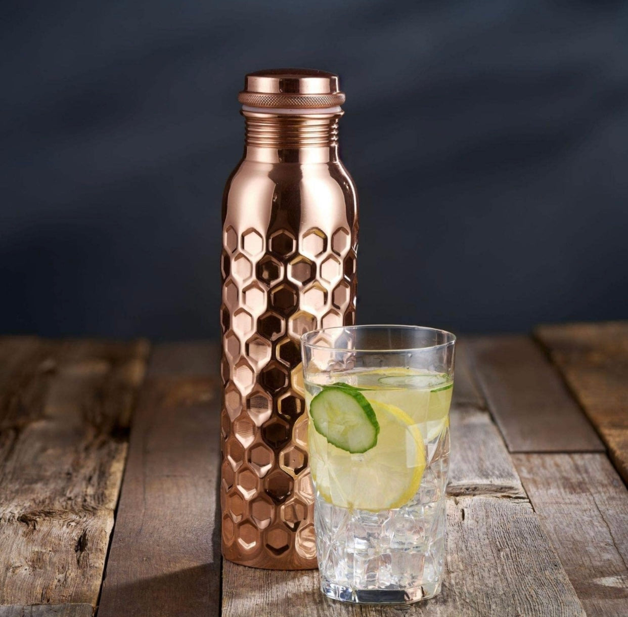 Pure Copper Water Bottle Leak Proof 1 Liter