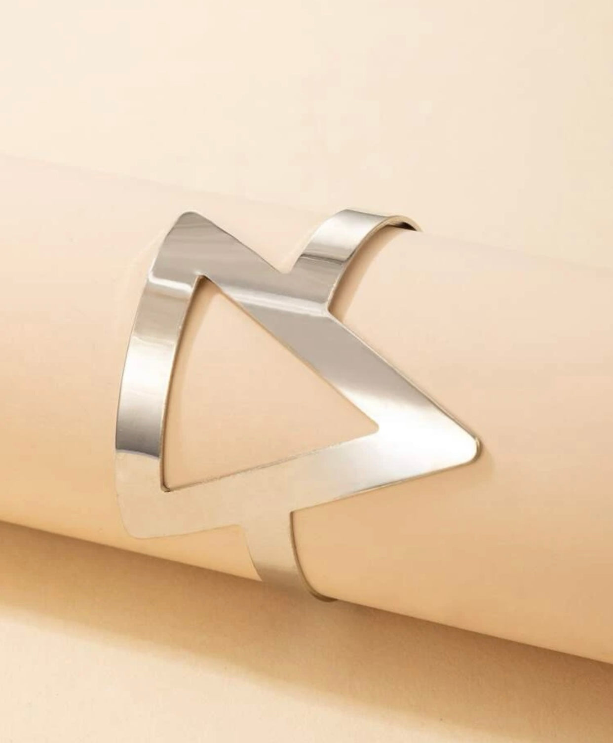 Triangle Bangle Silver