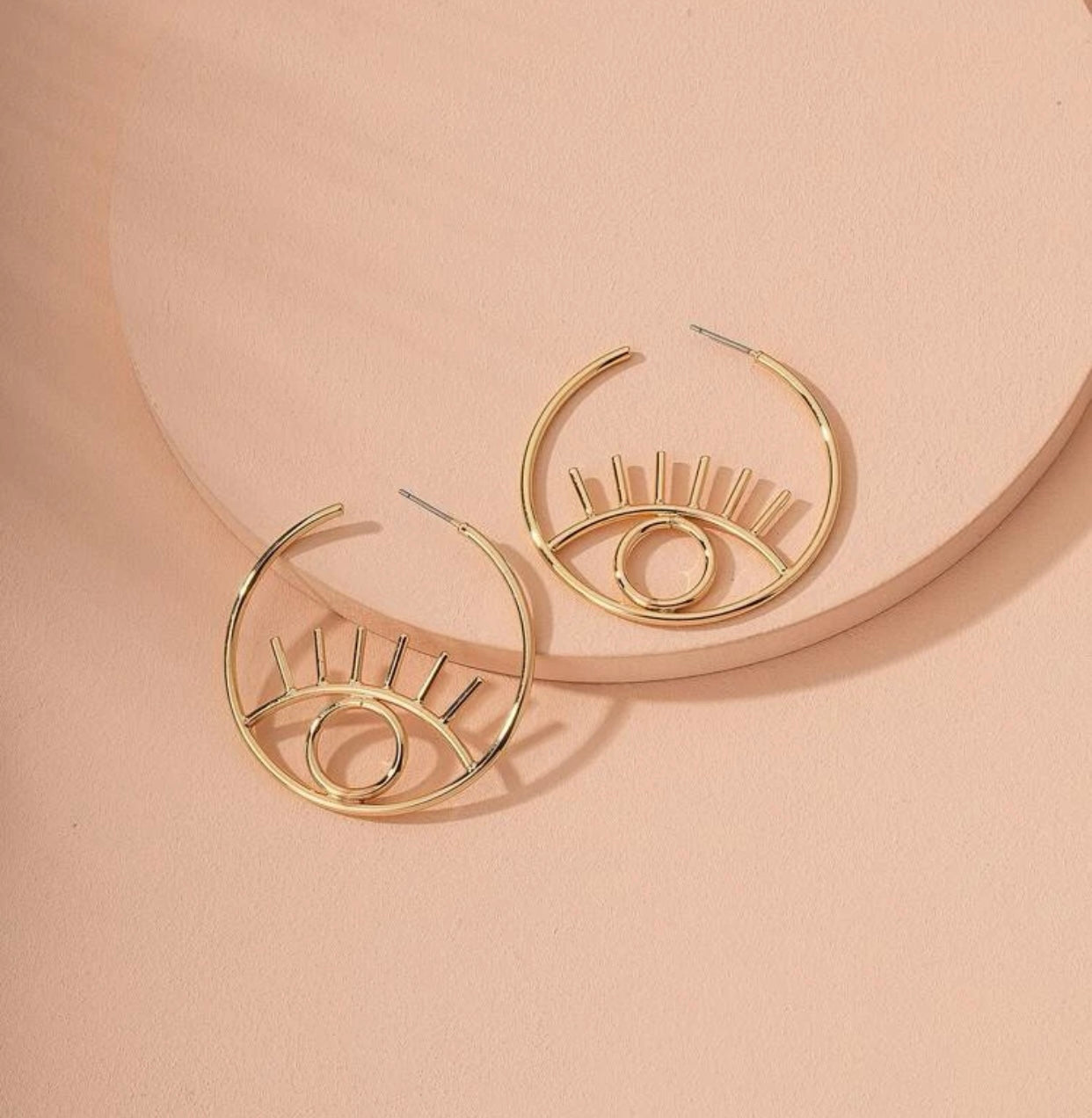 Nazar Hoop Earrings