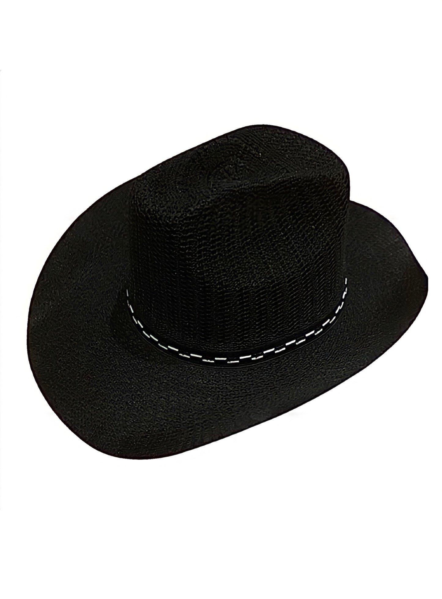 Knitted Mesh Cowboy Sun Hat with Navajo Detailing