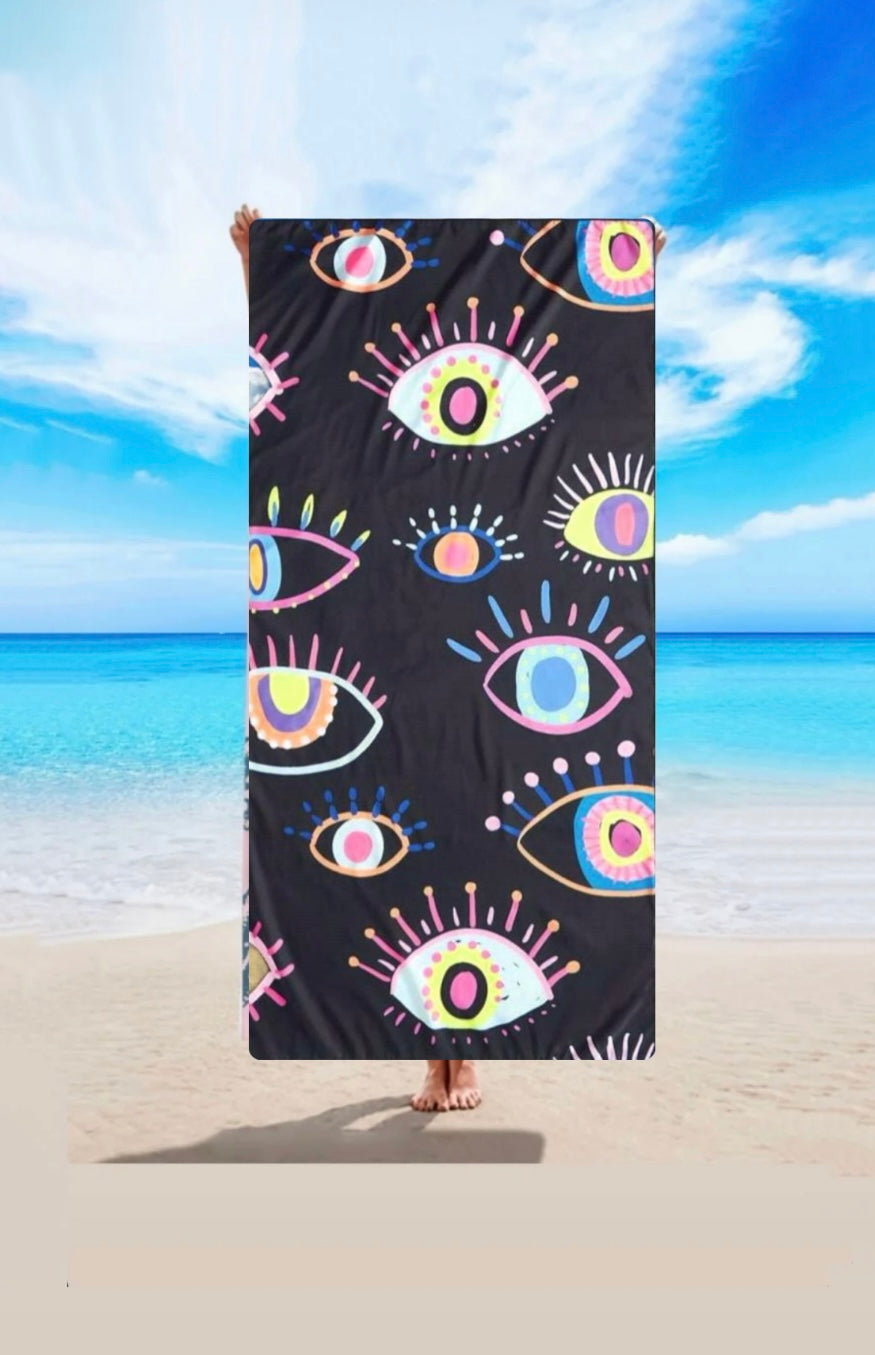 Quick Drying Eye Beach Towel