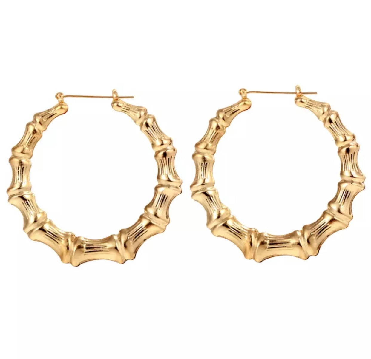 Bamboo Gold Earrings