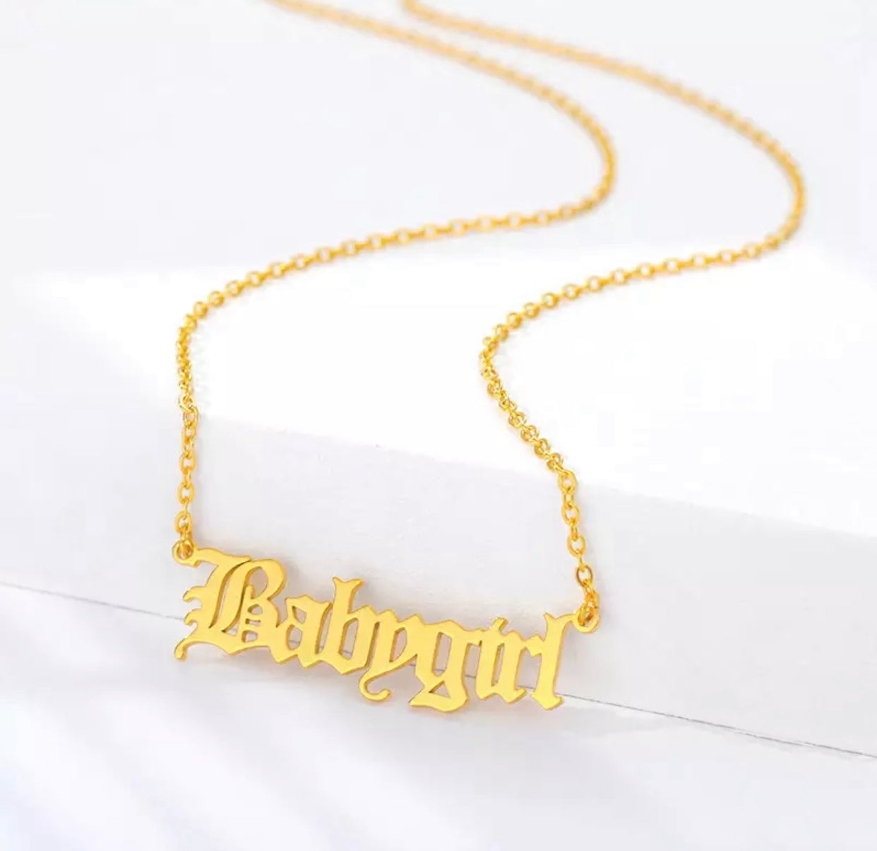 Babygirl Necklace Stainless Steel