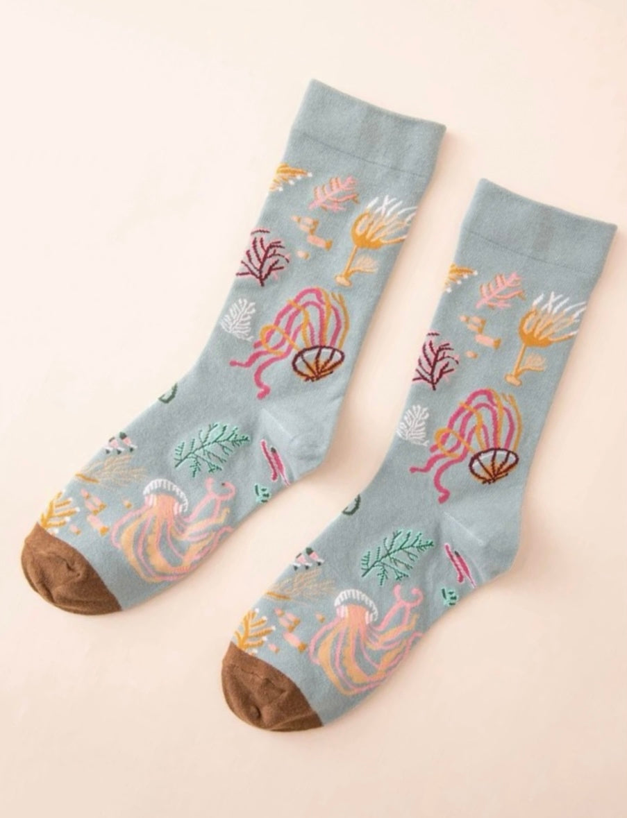 Under the Sea Ankle Socks