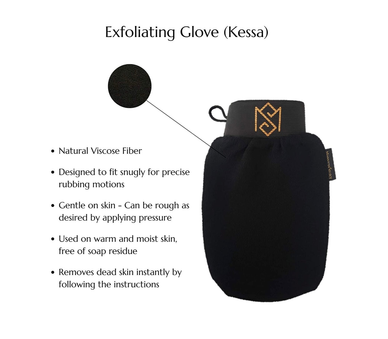 Moroccan Hammam Kessa Exfoliating Mitt