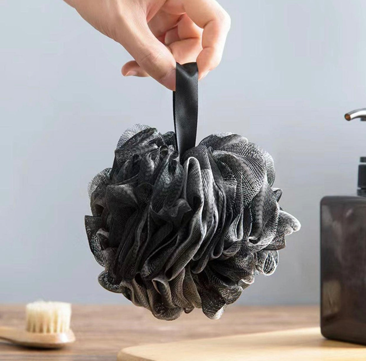 Bamboo Charcoal Shower Loofah Bath Sponge