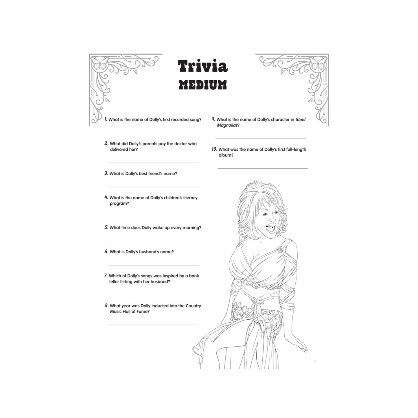 Dolly Parton Activity Book