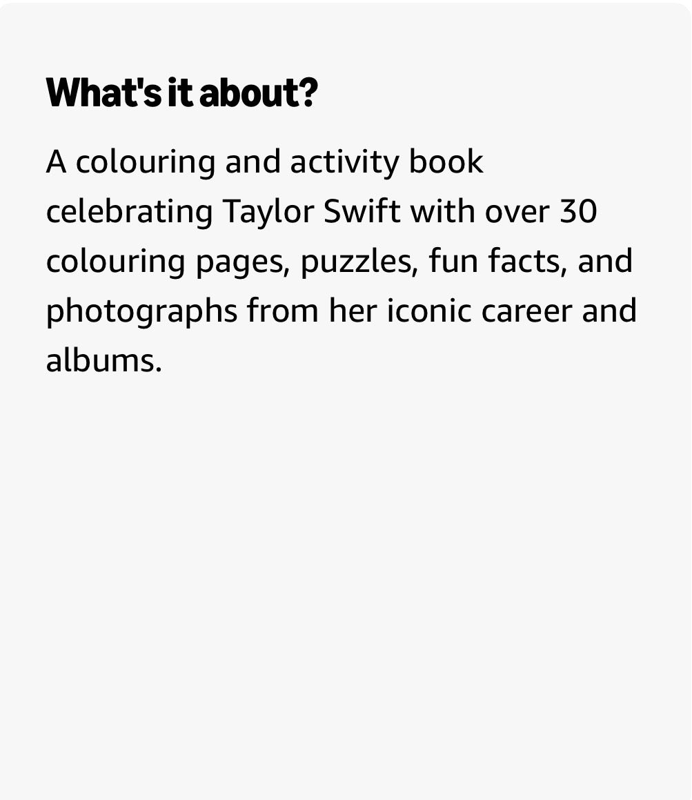Taylor Swift Forever Coloring & Activity Book