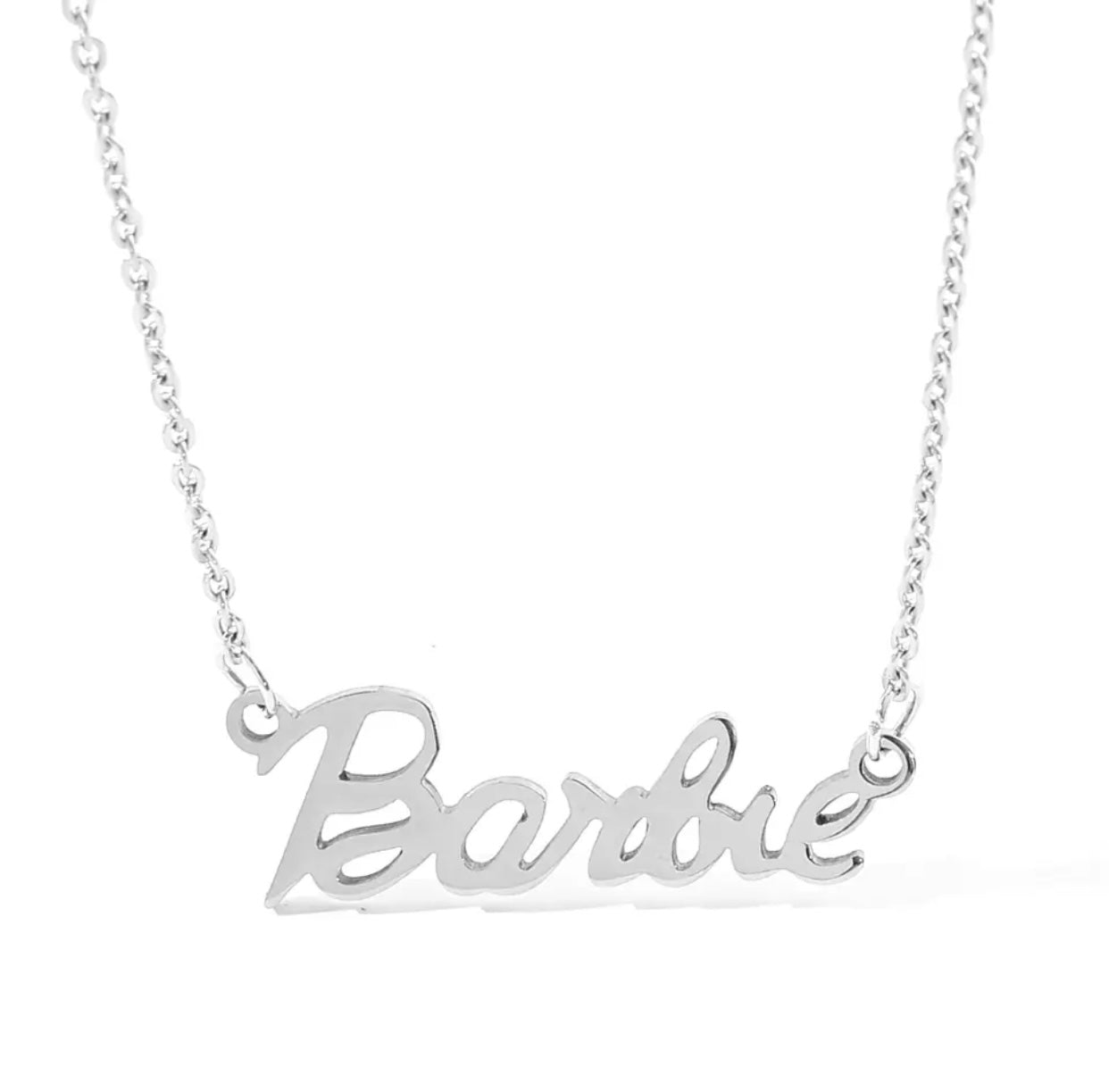 Barbie Logo Necklace Titanium Steel
