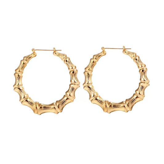 Bamboo Gold Earrings