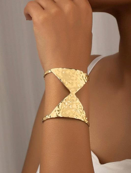 Gloria Cuff Bracelet Gold or Silver