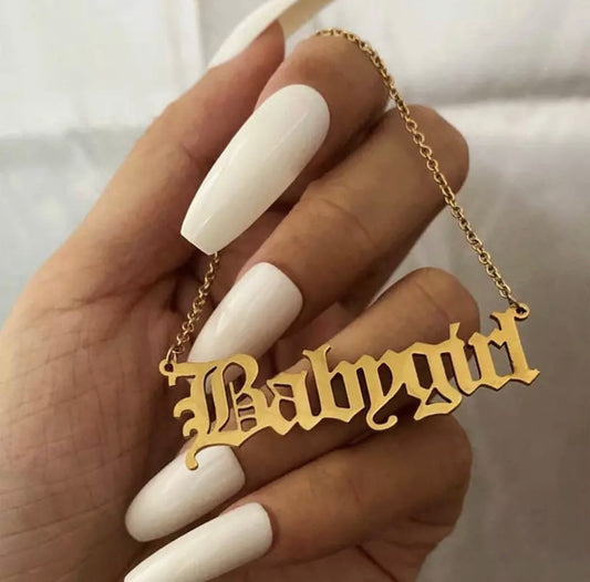 Babygirl Necklace Stainless Steel