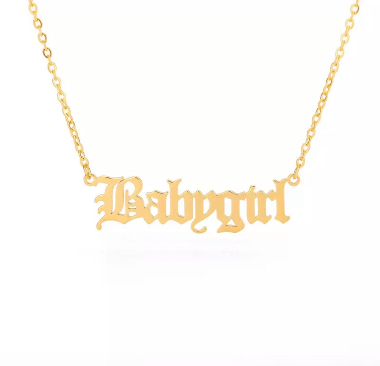 Babygirl Necklace Stainless Steel