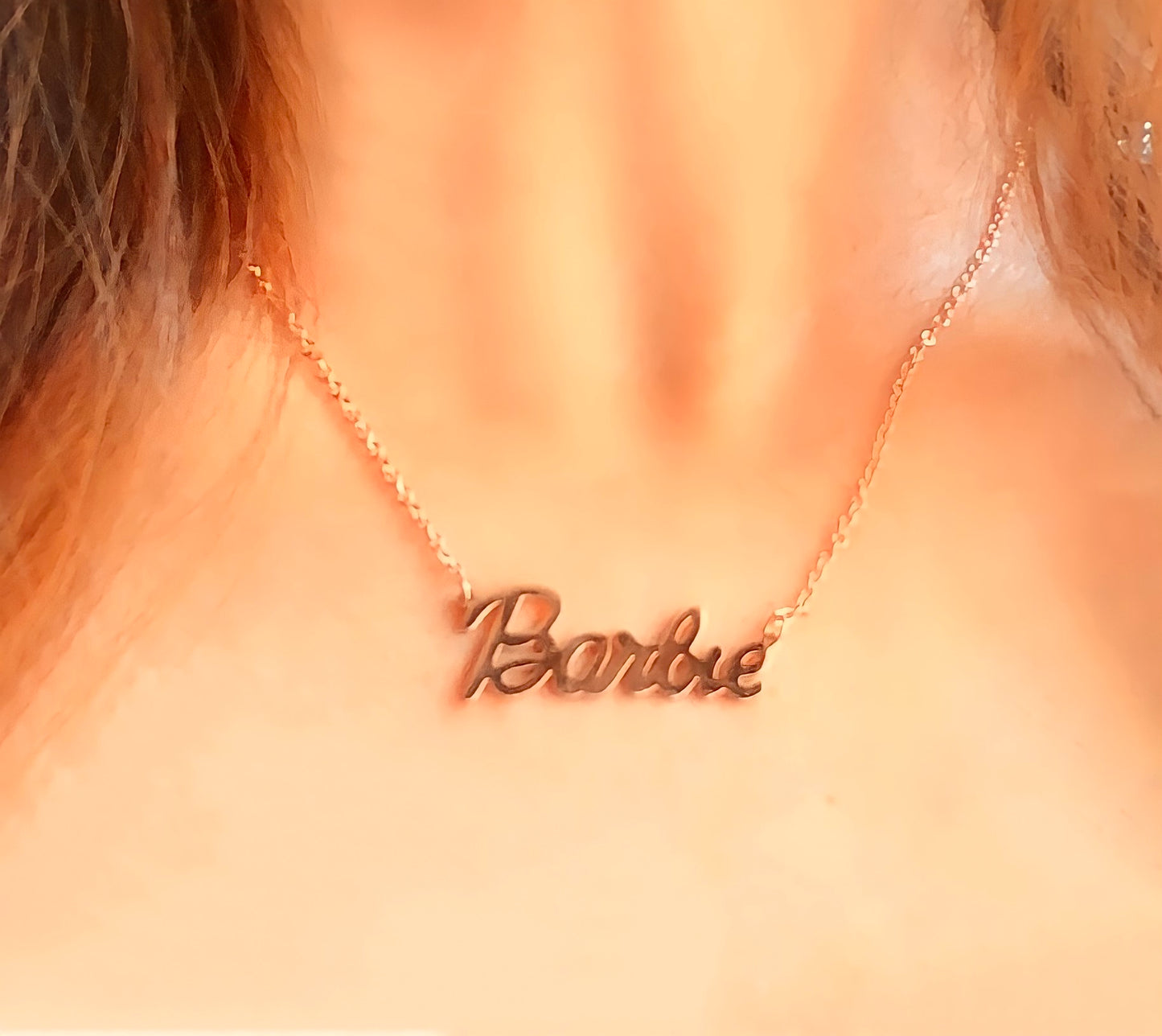 Barbie Logo Necklace Titanium Steel