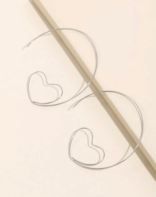 Hoop of Hearts Earrings