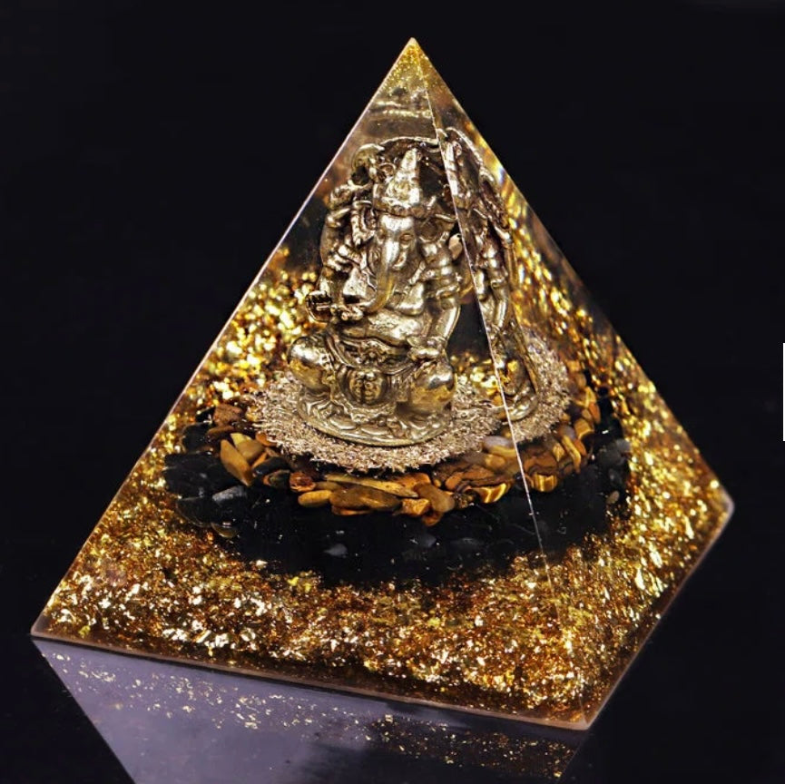 Protection & Luck Ganesh Orgone Pyramid