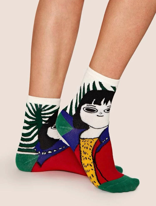 Tropical Girl Fever Ankle Socks