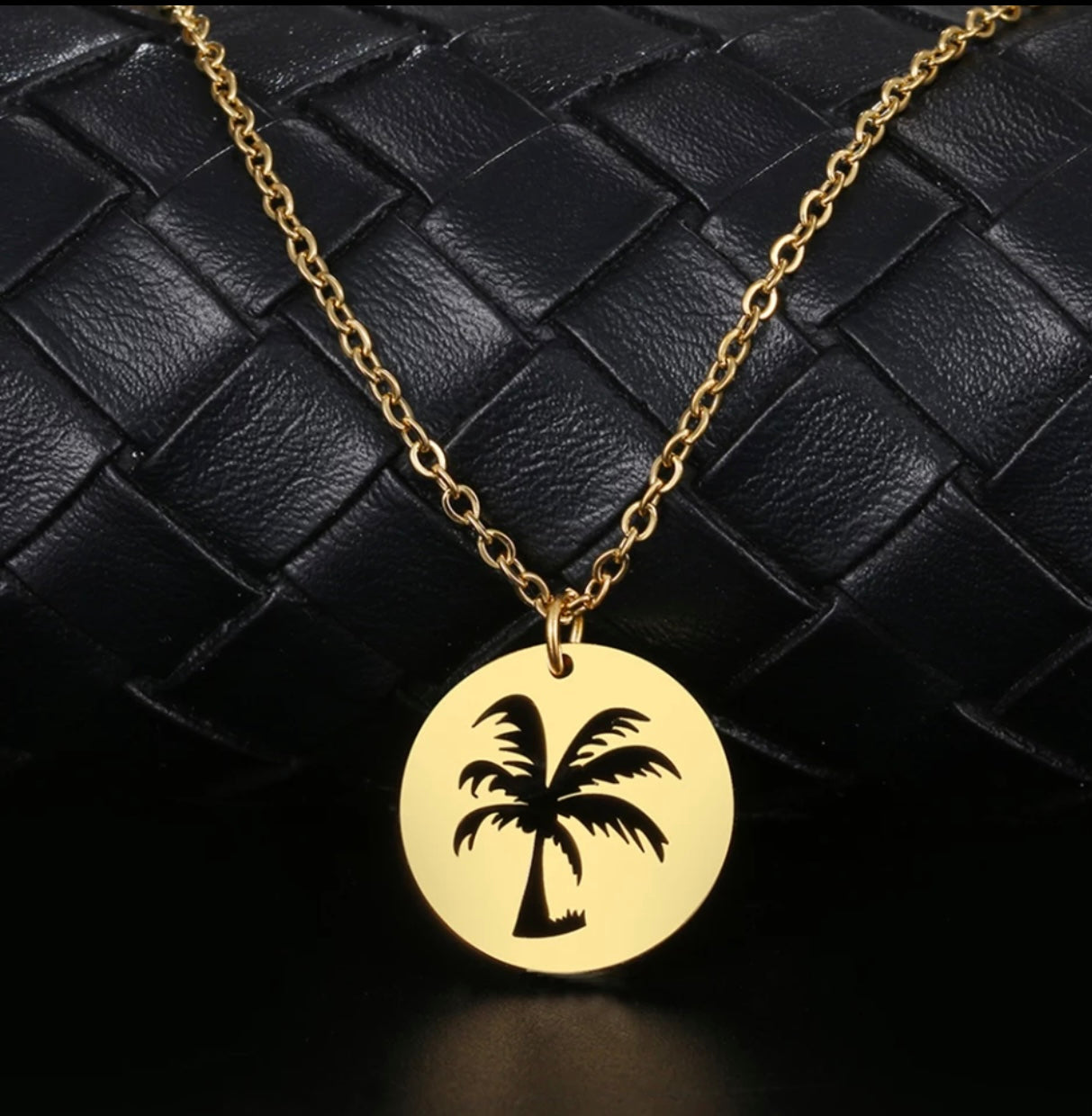 Palm Tree Stainless Steel Necklace