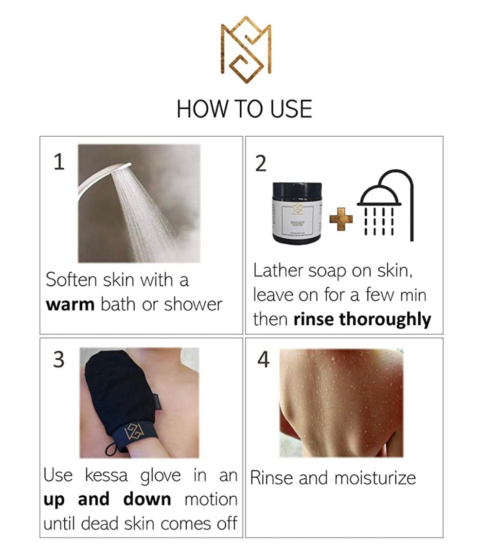 Moroccan Hammam Kessa Exfoliating Mitt