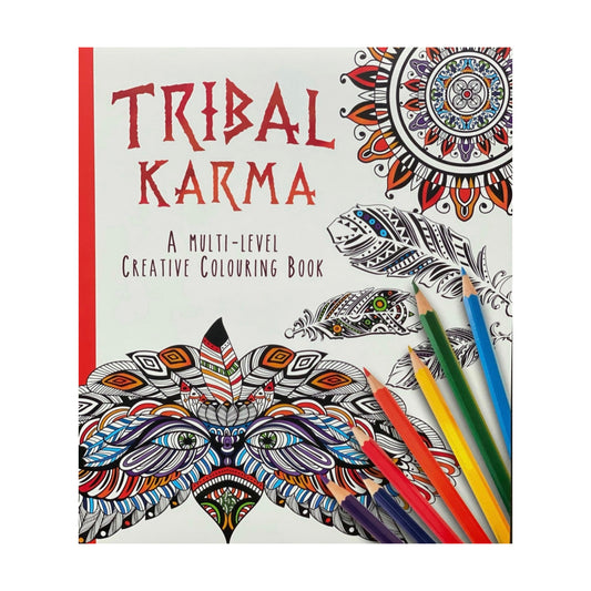 Tribal Karma Creative Colouring Book Adult