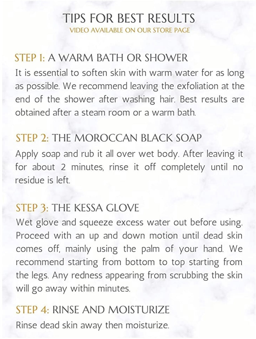 Moroccan Hammam Kessa Exfoliating Mitt