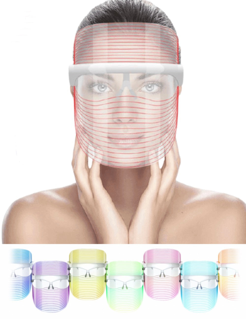 Derma Shield 7-Color LED Light Treatment Mask – Starpone