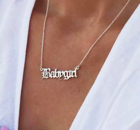 Babygirl Necklace Stainless Steel