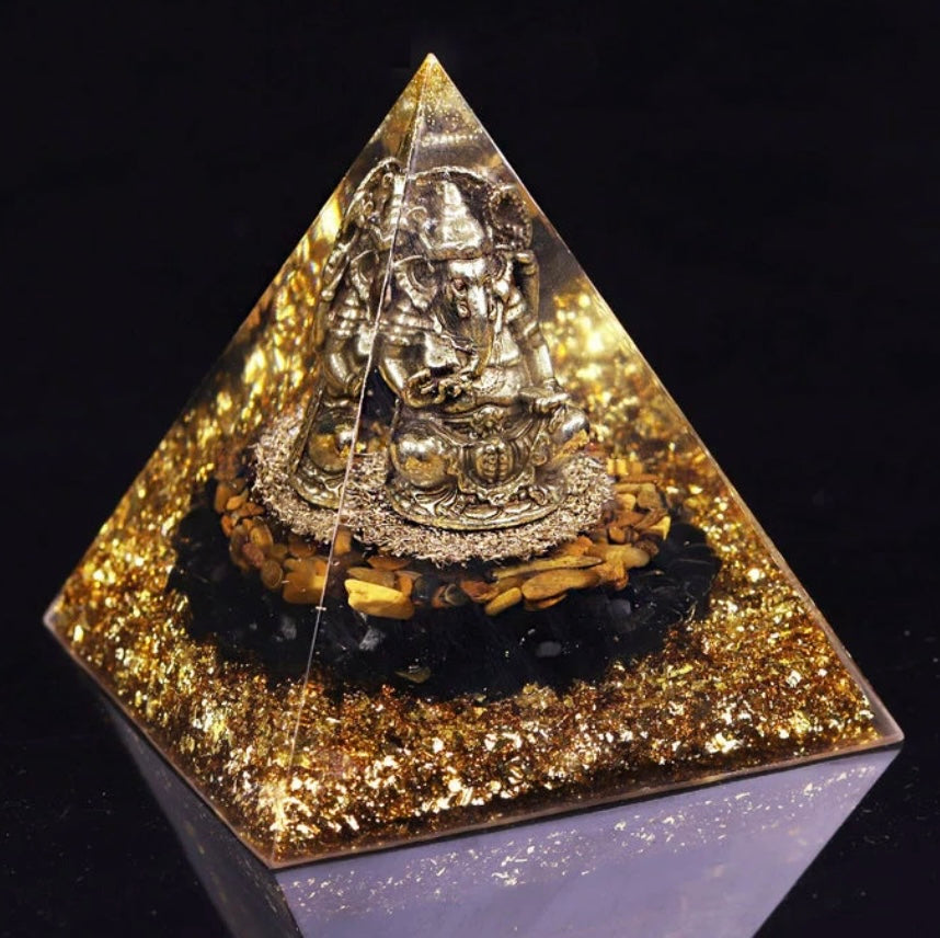 Protection & Luck Ganesh Orgone Pyramid
