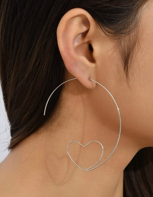 Hoop of Hearts Earrings